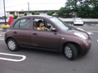 目からうろこの駐車練習の風景です